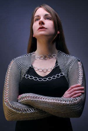 women wearing chainmail